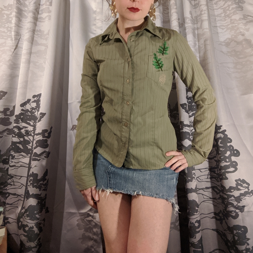 Element Embroidered Button Down - image 3